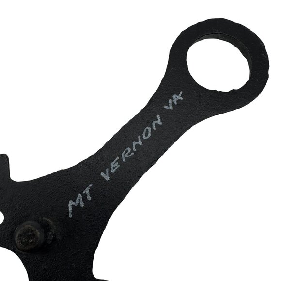 Cast Iron Trivet JZH 1948 Mt Vernon VA Cooking Decor Vintage Black Retro Kitchen - Picture 4 of 8